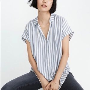 Madewell Central Shirt in Pompano Stripe NWOT